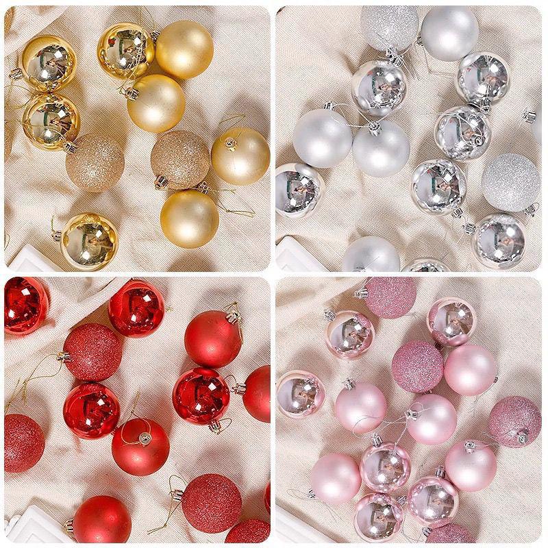 24/36Pcs 3/4cm Christmas Balls Decoration Christmas Tree Ornaments Xmas Hanging Pendants Home Party Navidad Decor New Year Gifts