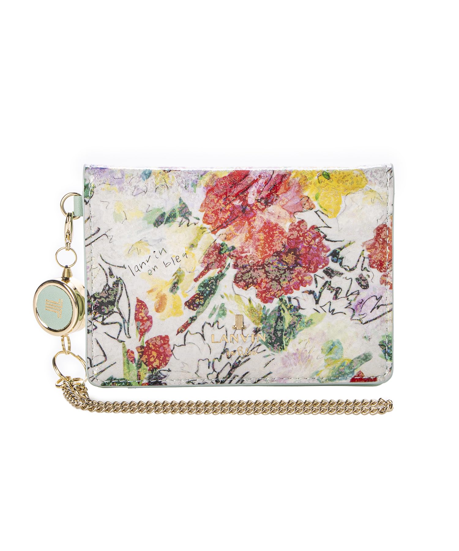 

на кошельке Passport Aquarelle Multi [Lanvin Bleu]