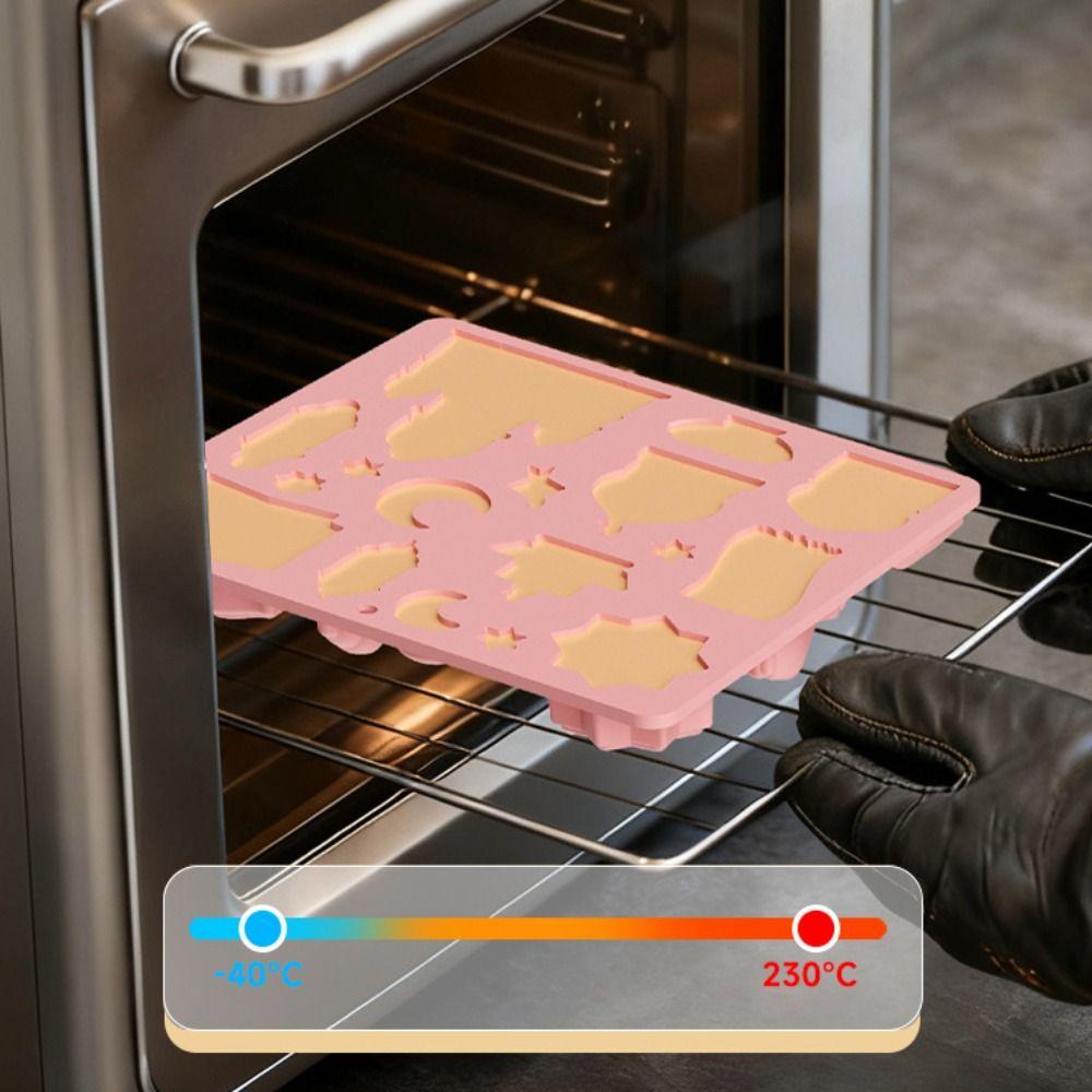 Castle Mousse Cake Mold 3D Shape Easy Release Chocolate Dessert Mold Reusable Food-Grade Silicone Baking Cake Molds Kitchen