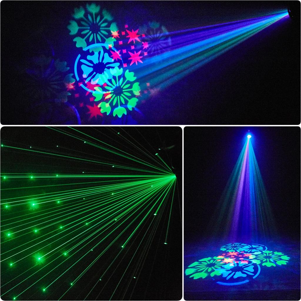 Luz de DJ Super Mini LED RGB 30W Luz de Palco Spot DMX512 Controle Remoto Efeito Laser de Feixe Lâmpada Com Gobo Para Festa de DJ KTV