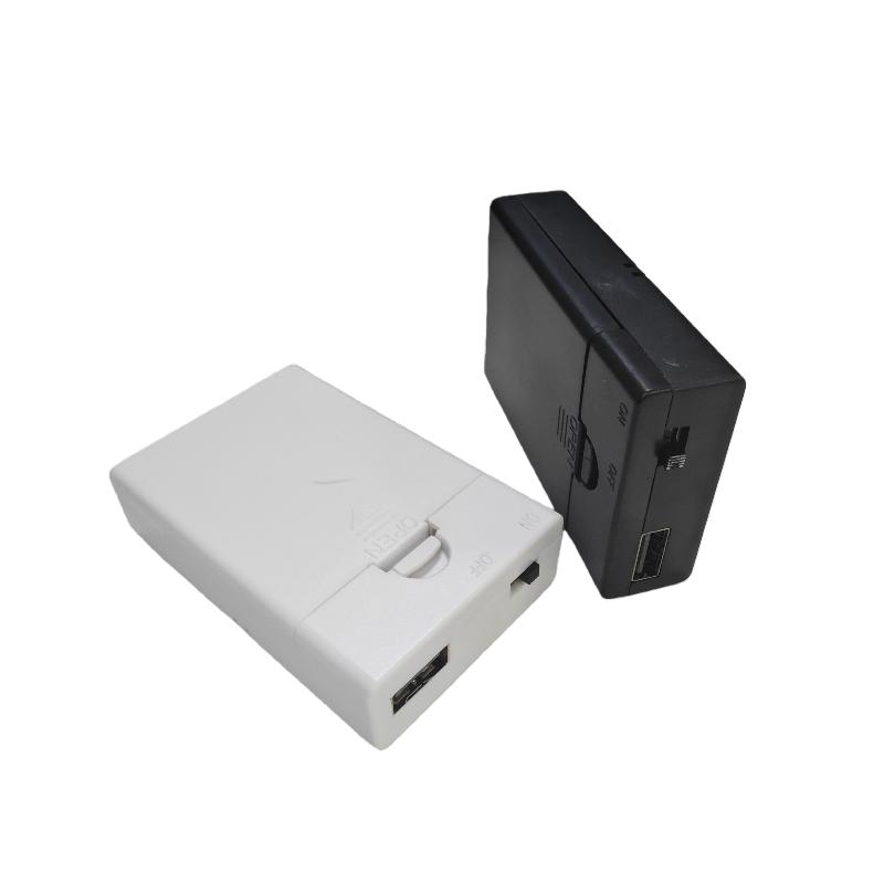 1Pcs Built In USB Battery Holder With Switch And Cover 3AA 4.5V Battery Box AA Battery Case DIY Accessories