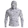 Camicia Casual da Uomo con Cappuccio e Maniche Lunghe a Spalla Cadente
