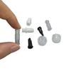 10Pcs Luer Lock Adapter DIY Accessories Transparent Plastic Syringe Connector Leak Proof Double Helix Medical Sterile