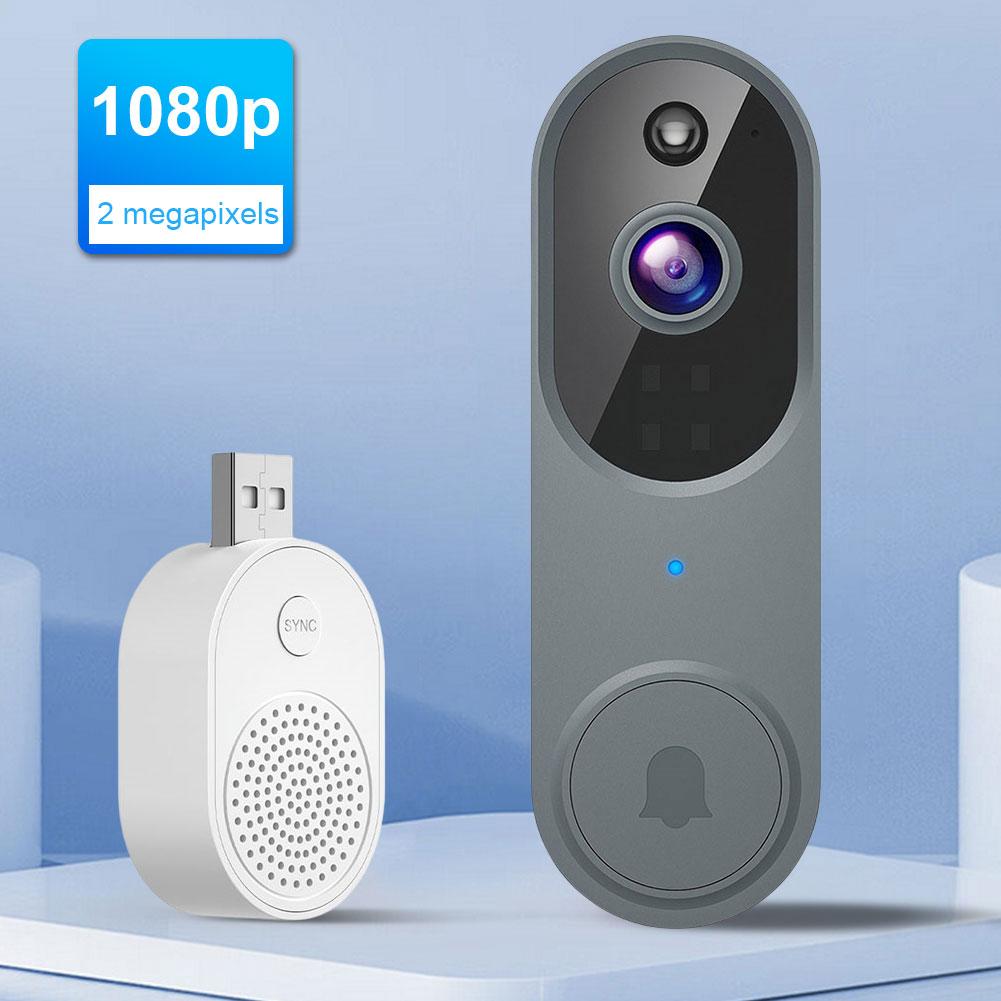 1080P Wireless Video Doorbell Camera WiFi Smart Door Bell Smart Home Security Motion Detection Night Vision Intercom Doorbell