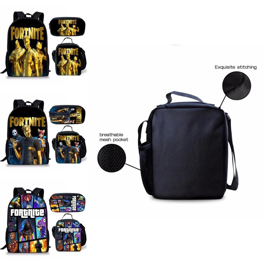 Lovely Customized Backpack Set With Stylish Pencil Case And Lunch Bag