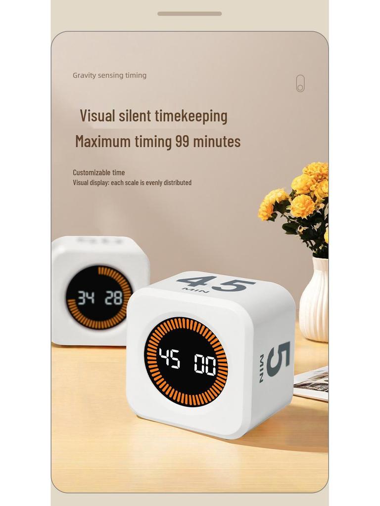 Temporizador Mágico Cubo com Sensor de Gravidade para Aprendizado e Gerenciamento de Fitness