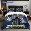 Rock Concert Energy Bedding (1 * Duvet Cover + 2 * Pillowcase, Without Core) 2D Flat Christmas Birthday Gift Duvet Cover and Pillowcase Bedding Set