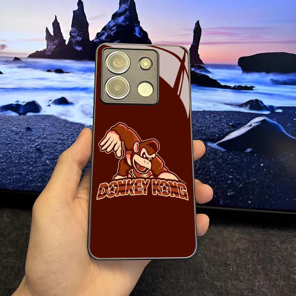 Game Donkey Kong Phone Case for Xiaomi 14 13 12 11 13t 12t 11t POCO M6 M5 X6 X5 F6 F5 Ultra Pro Lite 5G Glass Cover