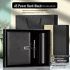 A5 Multi-Function Notebook Gift Set with USB & Wireless Charger - Customizable Logo Option