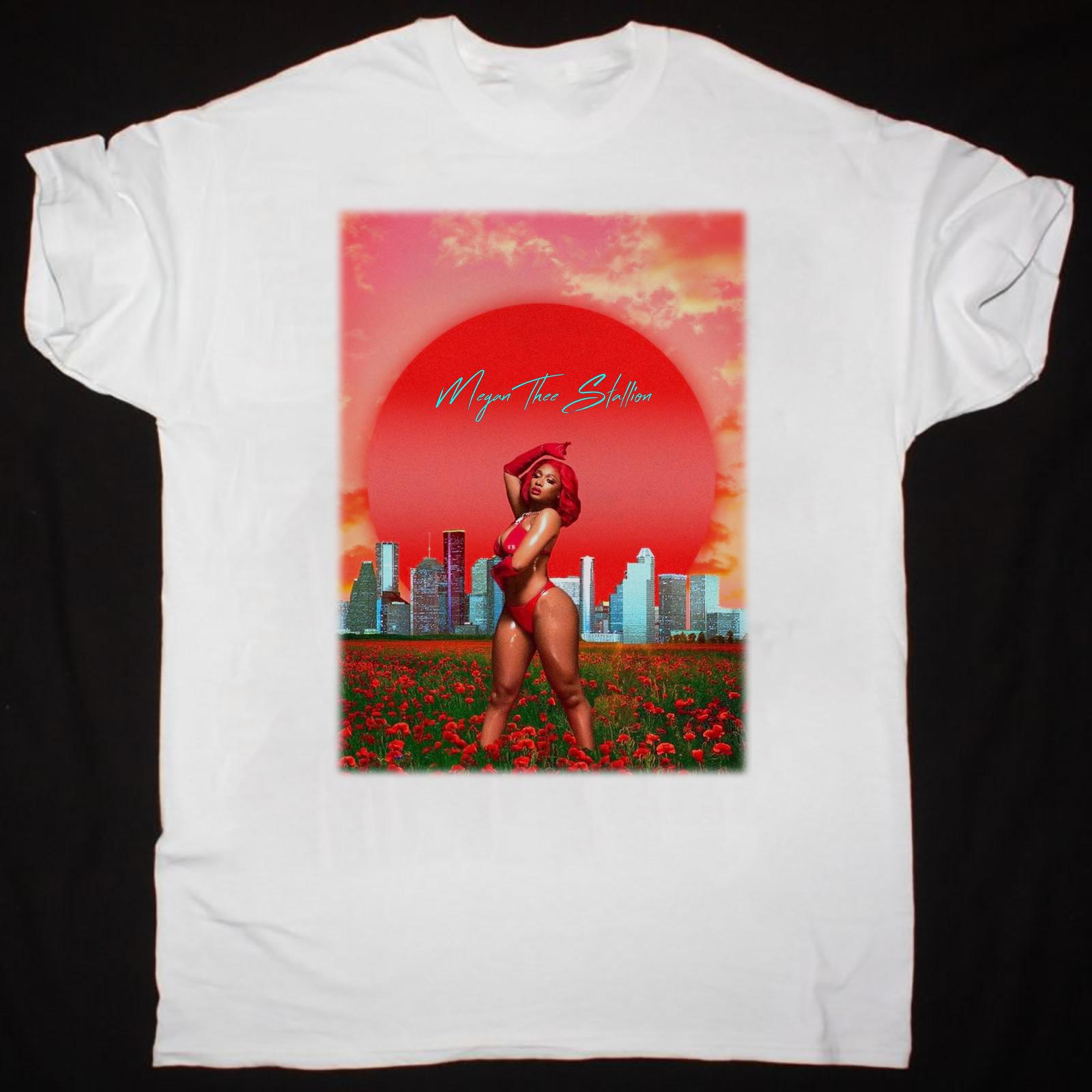 Megan Thee Stallion Gift For Fans White T-Shirt Cotton S-5XL S разноцветный