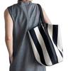 Striped Canvas Bag, Bucket Bag, Women'S Large-Capacity Niche Bag, Shoulder Large Bag, Women'S Bag, Tote Bag.