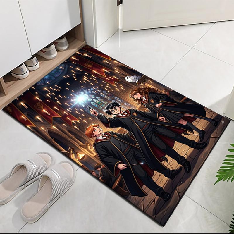 Harry Potter Printed Carpet, for Office Chair Living Room Bedroom Kitchen Room Decor Gifts.