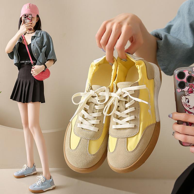 Spring and summer new 2025 women's retro versatile umbrella cloth matte breathable low-top sports and leisure board shoes women's shoes