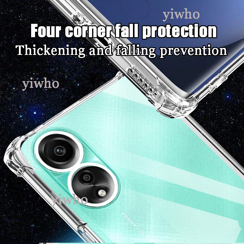 Stoßfeste Klarsichthülle für Oppo A78 4G 6,43" CPH2565 Weiche Silikon Transparente Rückabdeckungen für Oppo A 78 Handy Schutz Kamera