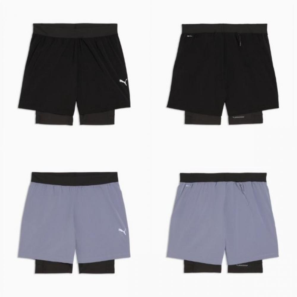 

PuMa Men S 5 Drycell Short M dreaMrun 2in1 65.Gray Sky/XL