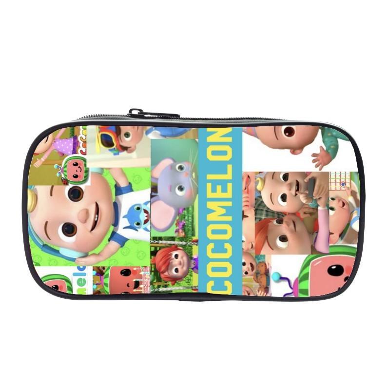 Cocomelon Pencil Box Large Capacity Storage Bag Ideal For Students And Kids