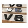 Für Mercedes Benz AMG Flache Buchstaben V6 Kotflügel Embleme Abzeichen V 6 Symbole Namensschild 2 Stück