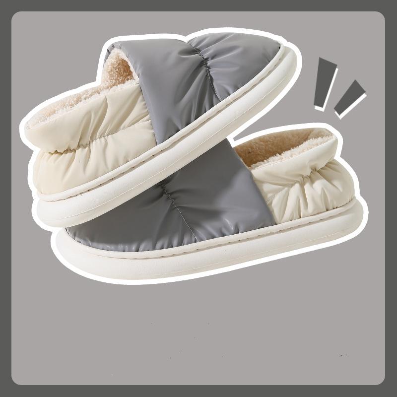 Зимние хлопковые тапочки — фото 15