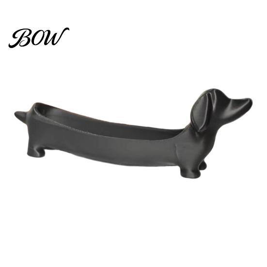 Entryway Table Clutter Organizer 3D Printed Dachshund Storage Tray Ornament, Decorative Figurine, Creative Decor Desktop for Keys Jewelry & Home Desk
