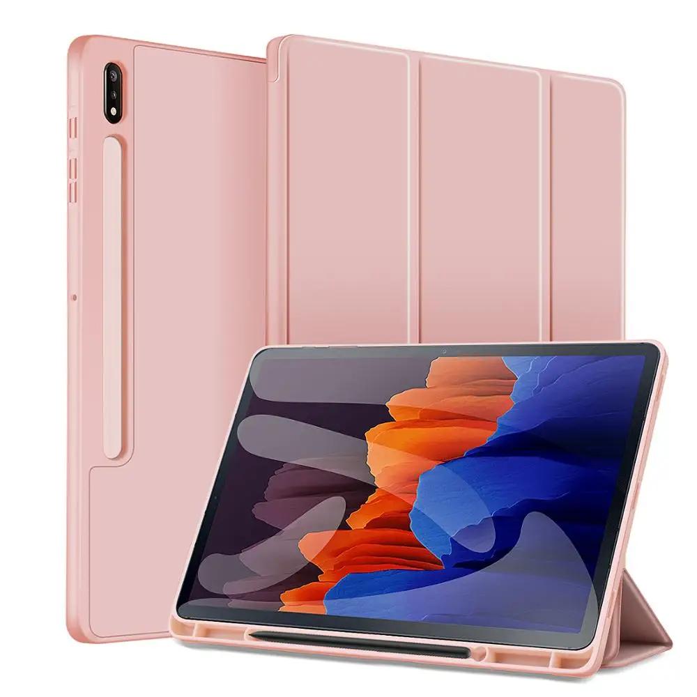 Case for Samsung Galaxy Tab S6 10.5 Sleep Wake Up Cover Galaxy Tab S7 S8 11 S10 S9 FE 10.9 PLUS 12.4 13.1 Pencil Holder Funda