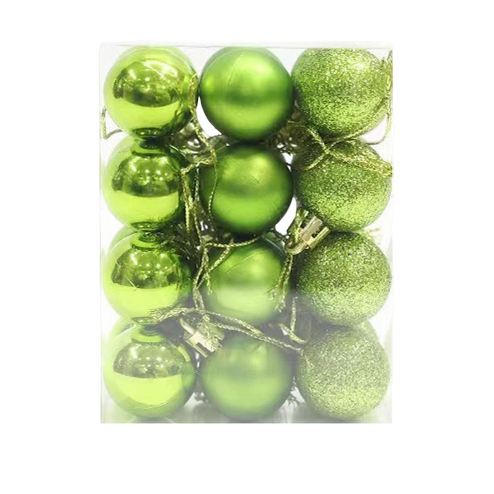 

24 шт. 30 мм Рождественский Рождественский шар Подвесной Домашний Праздничный Декор One Size