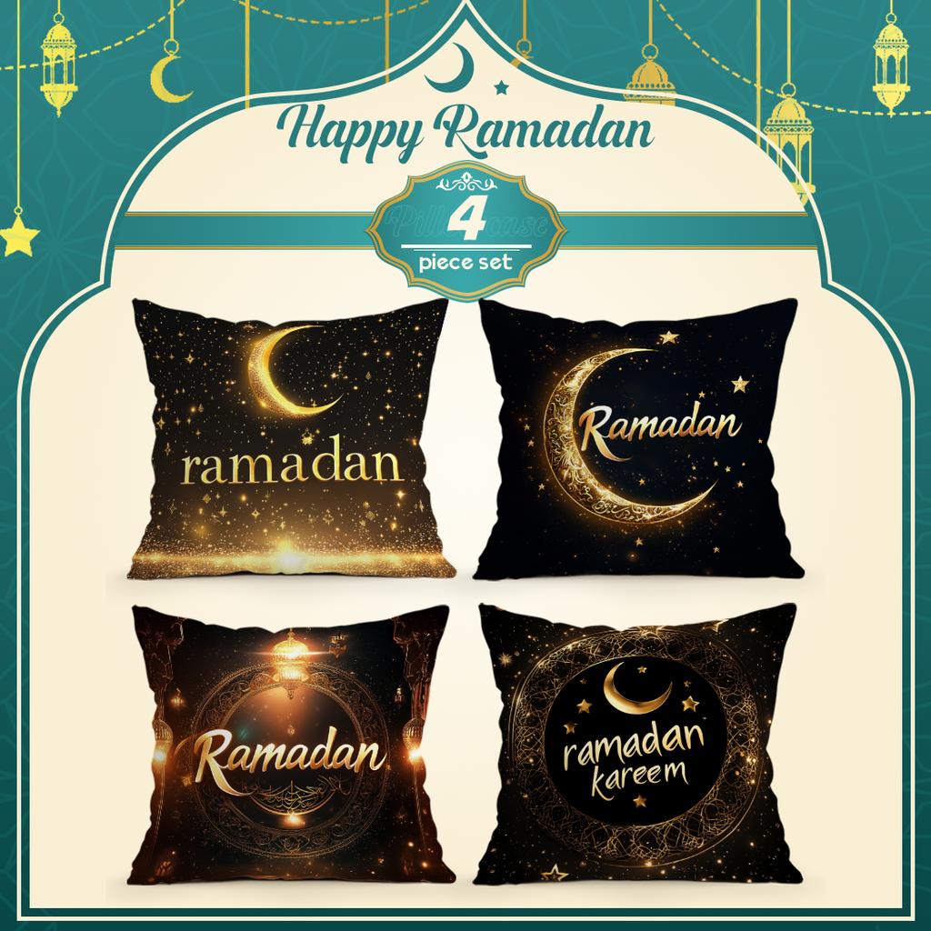 Ramadan Cushion Pillowcase Printed Polyester 40/45/50Cm Throw Pillowcover Decorative Sofa Cushion Pillowslip Home Decor