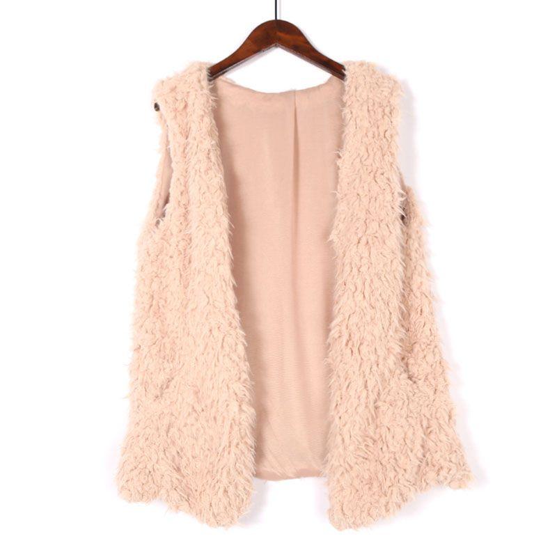 

Плюшевый повседневный кардиган-жилет в диком стиле для осени и зимы Shallow card M