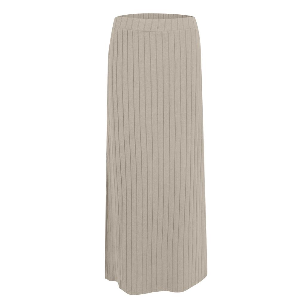 Summer New High Waisted Side Slit Slim Knit Skirt For Women's Pants