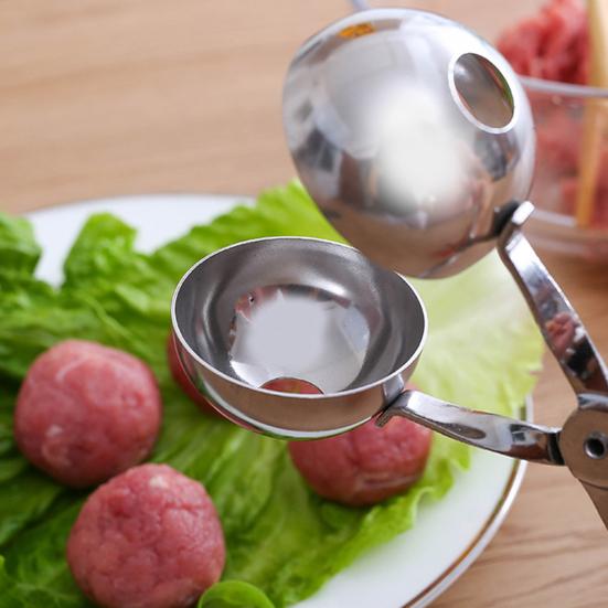Cucchiaio per polpette manuale in acciaio inossidabile ecologico antiruggine per biscotti di polpette per la casa