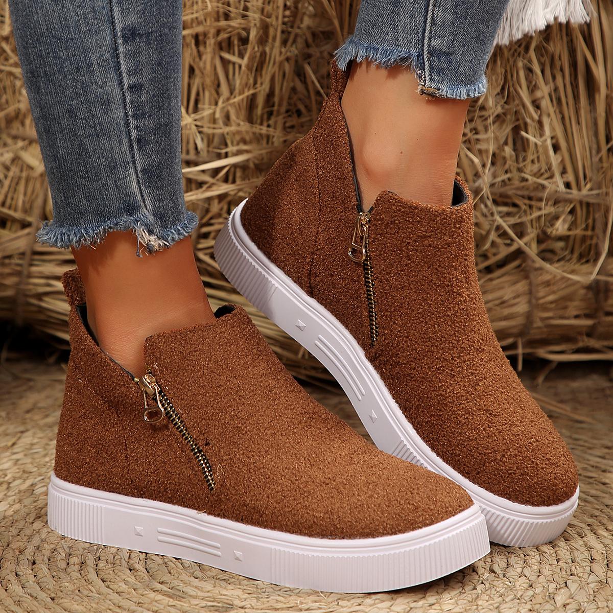 

Модные Сексуальные Черные Блестящие Туфли Кэжуал с Змеиным Принтом Женские 2025 Лето Двойная Застежка-Молния Декорация Круглый Носок Низкий Каблук Ботильоны Панк Кроссовки 36 коричневый