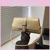 Elegant Mini Crossbody Bag Chic Street Style Small Square Handbag In Black White And Gold