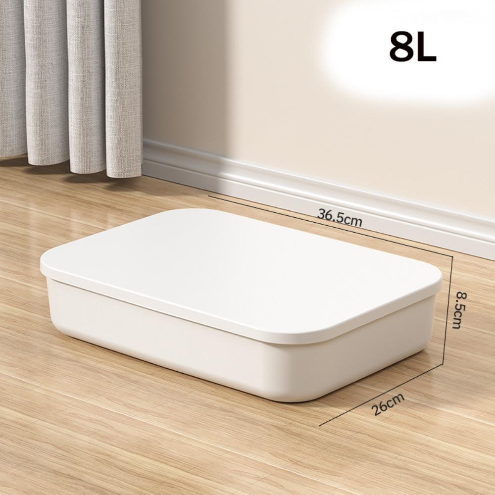 Neue stapelbare Aufbewahrungsbox mit Deckel, Kunststoff, Praktische Tisch-Organizer-Box, Solider Behälter für Zuhause, Schlafzimmer