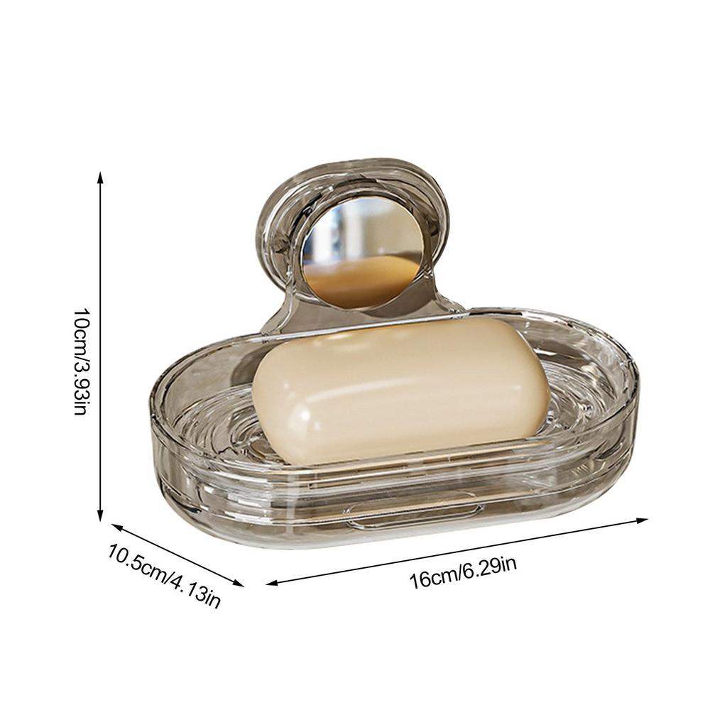 

Двухслойная мыльница Кухонные инструменты Аксессуары для ванной комнаты Мыльница Присоска Держатель Корзина для хранения Подставка для мыльницы