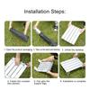 Tragbarer Strandtisch Aluminium Ultraleicht Klappbarer Campingtisch Kompakter Mini Strand Picknick Klappbarer Tisch mit Tragetasche