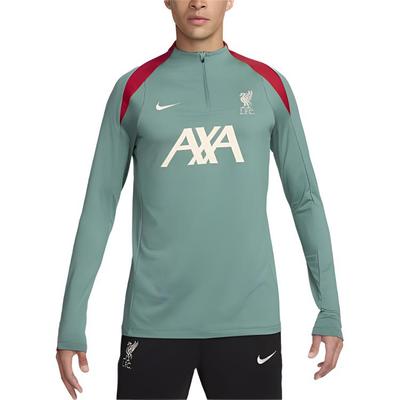 SS24 Dri-FIT Liverpool F.C. Maillot de football à manches longues d'entraînement confortable à blocs de couleurs avec logo Strike pour hommes Vert Rouge FN9819-362