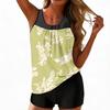 Damen Boho Print geteilter Badeanzug Sport Badeanzug