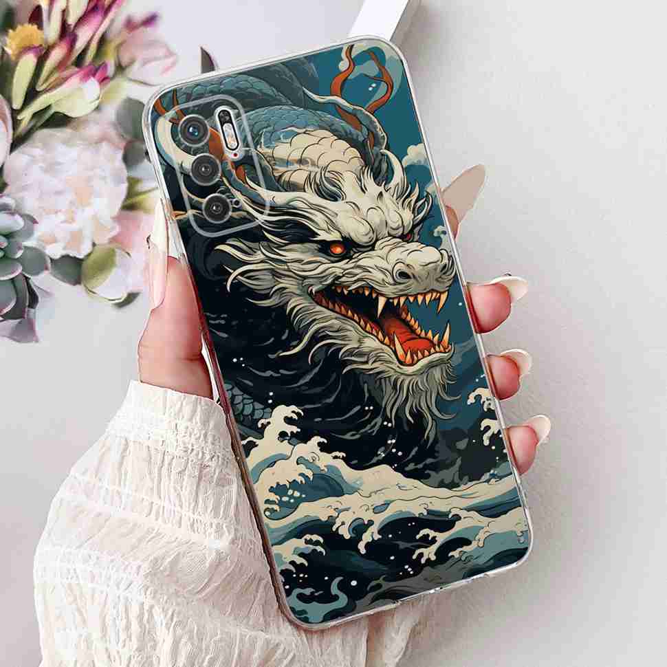 For Redmi Note 10 5G Case Fashion Rose Bow Soft Silicone TPU Back Cover For Xiaomi POCO M3 Pro 5G 6.5" Shockproof Phone Cases