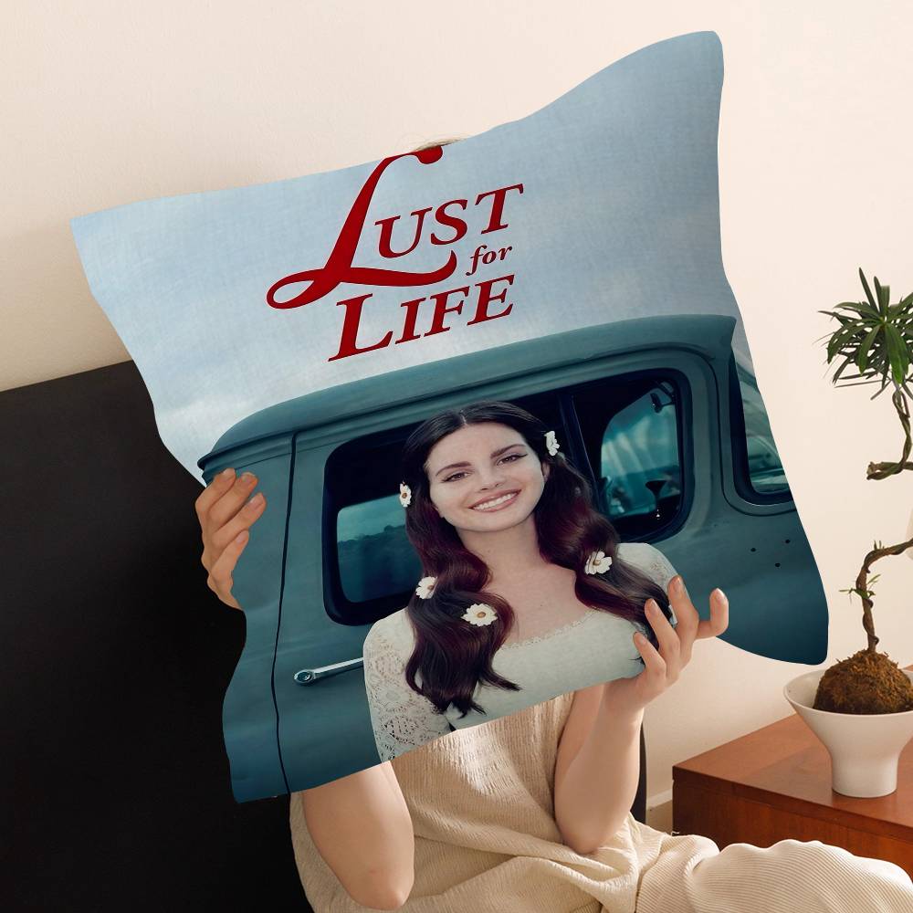 Black And Pink Lana Del Rey Personalized Pillow Cover Kids Bedroom Wild Party Decor Pillowcase Kid Birthday Shower Gift