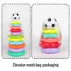 Rainbow Tower Ring Toss Educational Stacking Toy for Babies