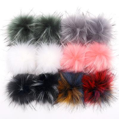False Hairball Hat Ball Plush Ball For DIY Keychain Bag Pendant Cap Garment Accessories Multicolor Faux Fur Balls