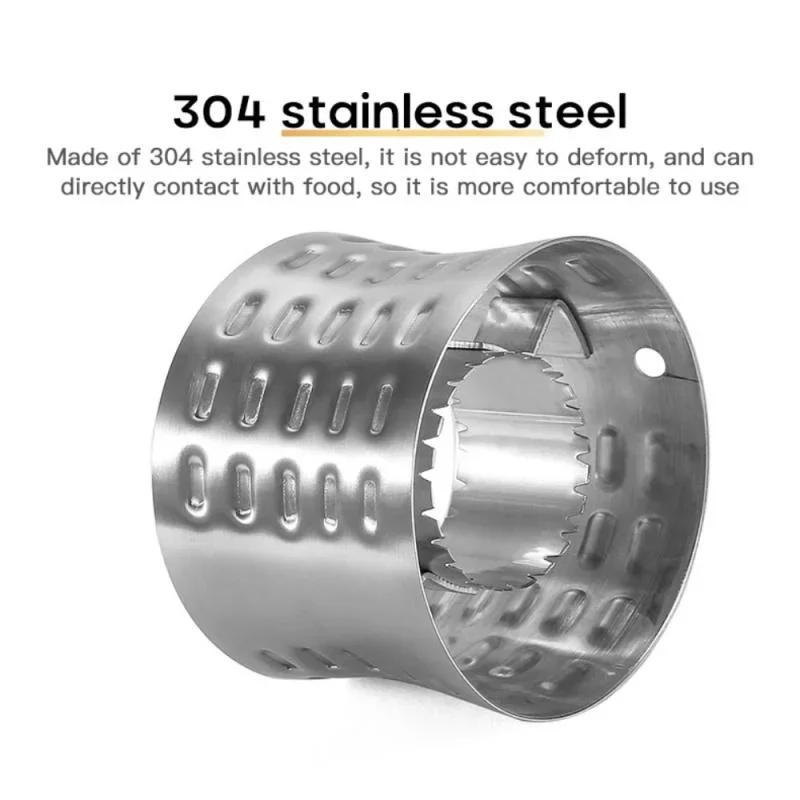 Stainless Steel Corn Husker Rotary Corn Peeler Kitchen Gadget Creative Tools for Easy Corn Preparation