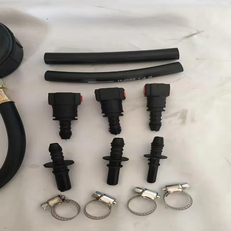 Car Motorcycle Automobile Fuel System Gasoline Pressure Gauge Tester Tool 0-100PSI with Valve 63mm 789mm 949mm