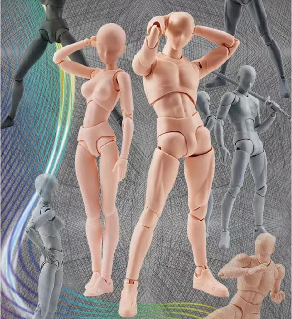 Huijokf Kreslení Kreslení Manga Kreslení s Ženskou Manekýnovou Figurou Modelem pro s Panenkou pro Uměleckou Praxi Model, Panenka, Model, Kloubový, Stojan,