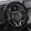 Nonslip Plush Steering Wheel Cover for Secure Hold Easy Installation for Cars SUVs Trucks Universal 14.5-15" Size