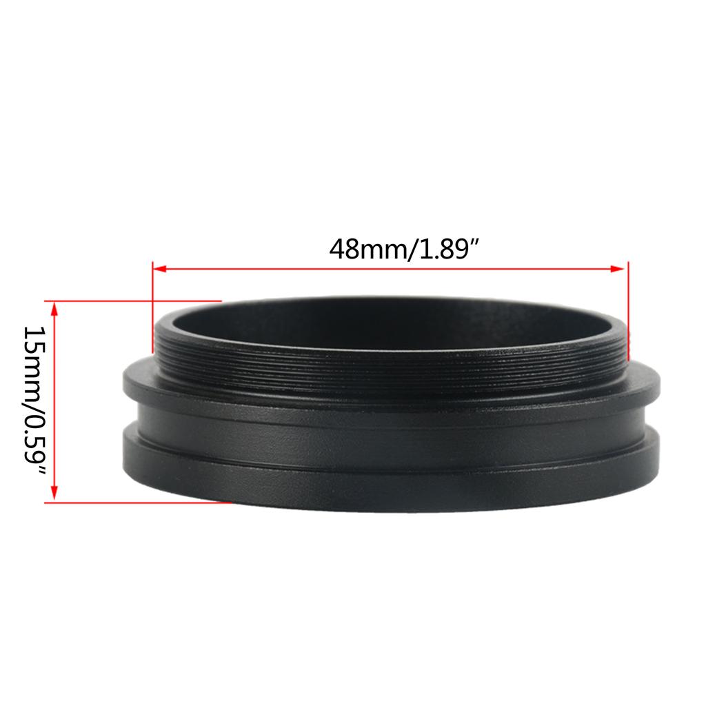 Aluminum 1X Barlow Lens for SM Series Stereo Microscopes 100mm Working Distance 48mm Dia Stereo Microscopes Accessories