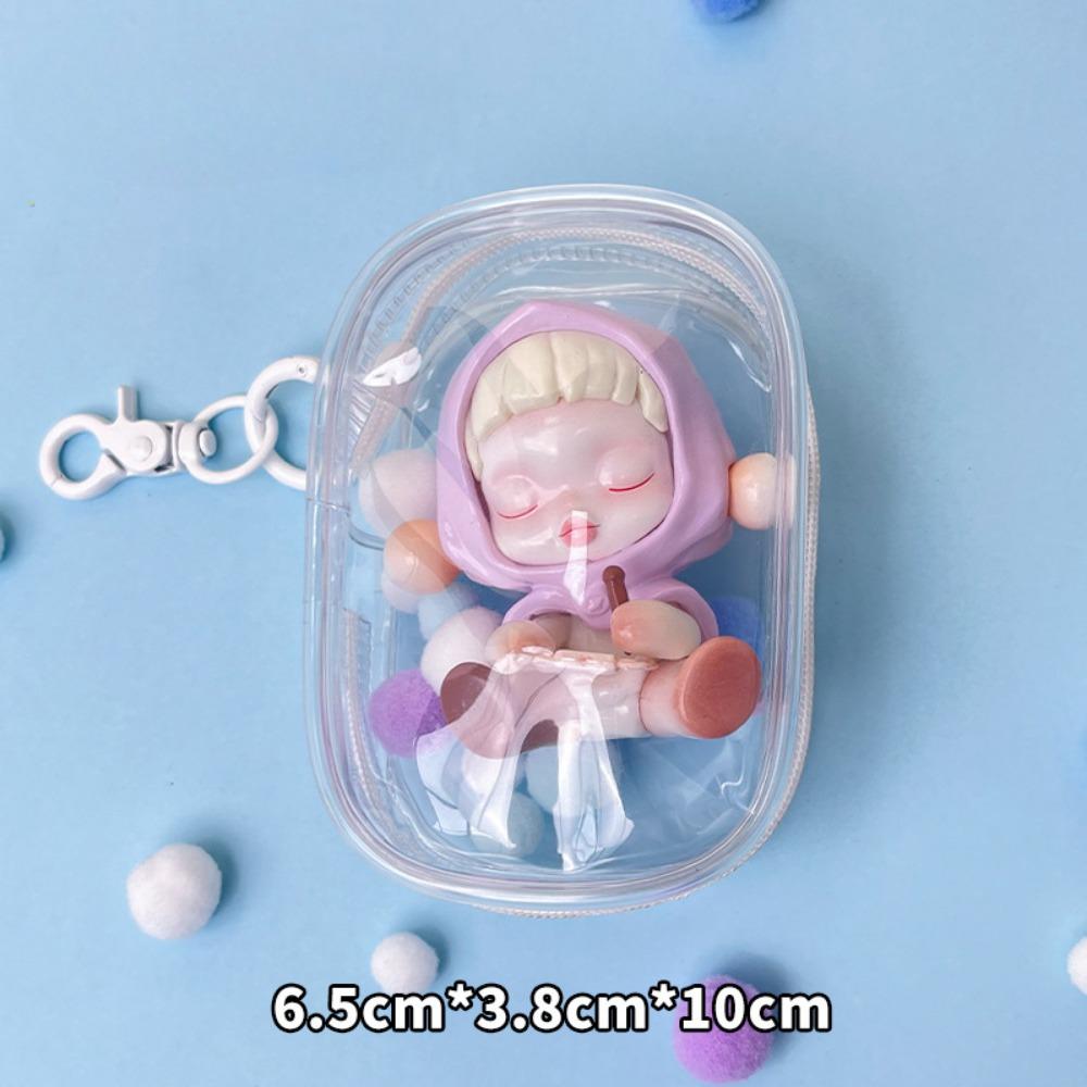 Bubble Mart Baby Walk Bag ПВХ Высокая прозрачность клейкая кость стереоскопическая сумка для загара Закрытая прозрачная коробка с глухим дисплеем сумка для хранения 1095₽