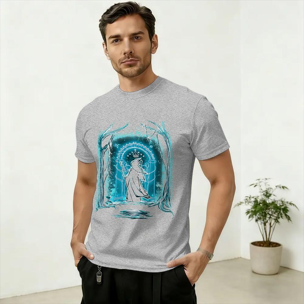 Unisexs TShirts SAURON Art Casual 100 Cotton Tee Shirt Short Sleeve T Shirt Round Collar Clothing Graphic