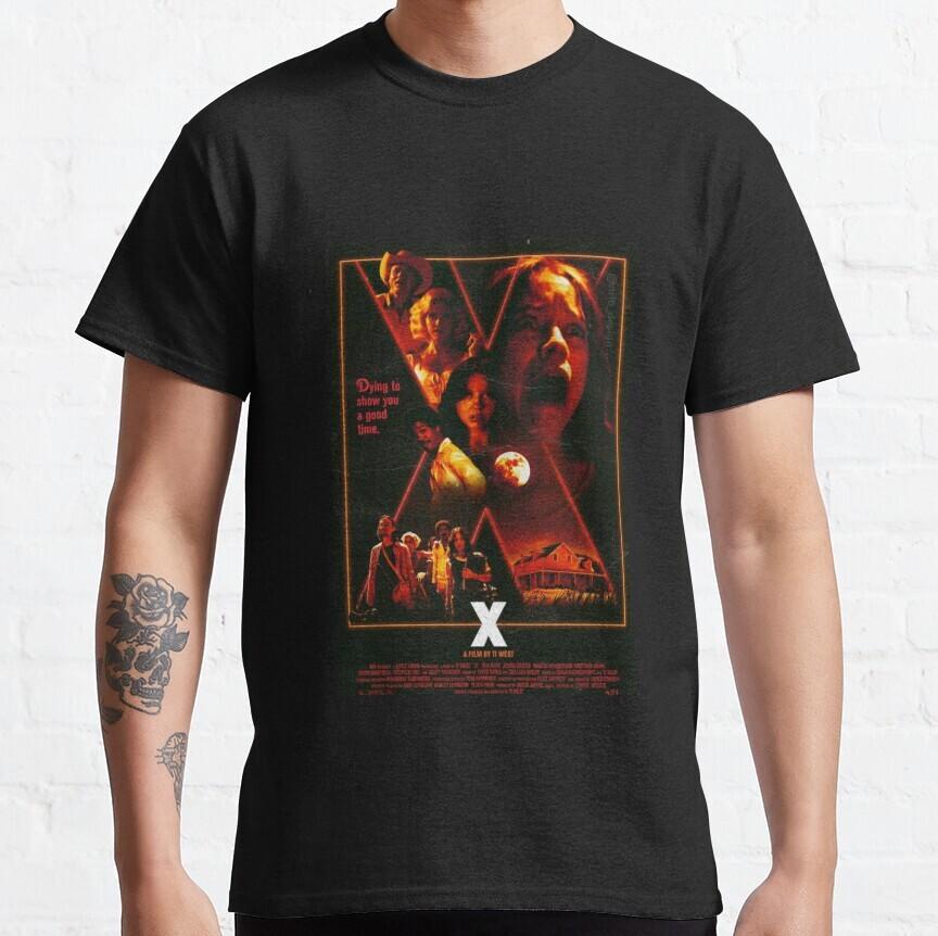 Pearl X Maxxxine 2024 Mia Goth Film Horror Movie Classic T-Shirt