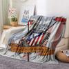 Custom Name Atletico Madrid Flannel Blanket, High Quality Comfortable for All Seasons, Home Decor, Warmth and Comfort