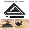 Easy To Carry Architectural Drafting Triangles Ruler With Positioning Bar For Accurate Drafting & Layout Measuring Tool